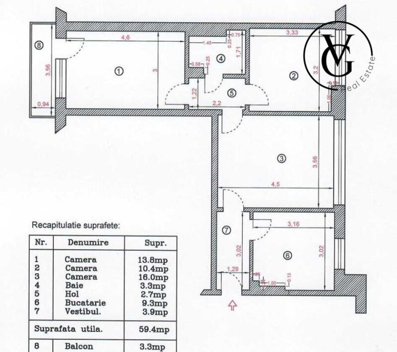 Metrou Obor, apartament 3 camere,